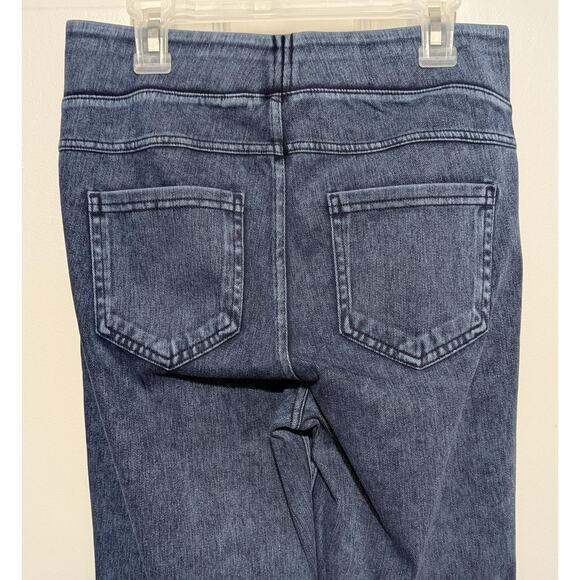 Halara Leggings Womens Medium Blue Denim Back Pockets High Rise Stretch Pants - Picture 9 of 9
